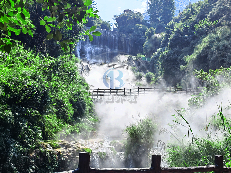云南泥珠河大峡谷喷雾造景项目